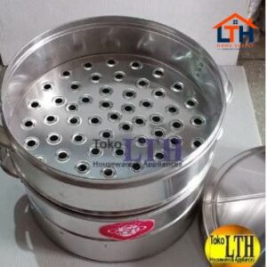 2-369-1.jpg KALAKAT SUSUN 3 ALUMUNIUM 35 CM / PANCI KUKUSAN DIMSUM BASO TAHU SS 3