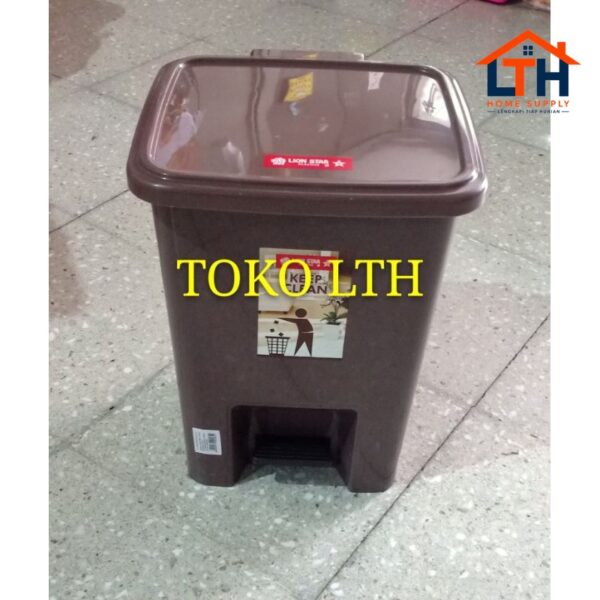 TEMPAT SAMPAH INJAK SEGI  10L dari LION STAR-C13