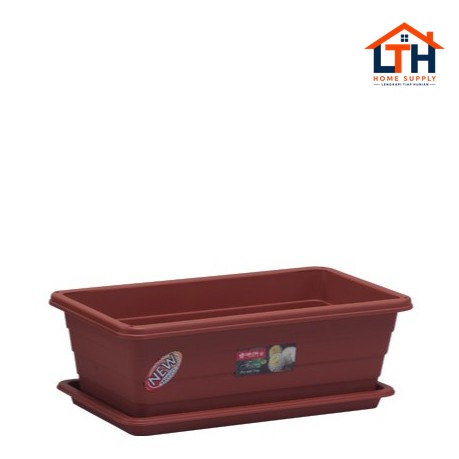 2-390-1.jpg POT BUNGA SEGI PANJANG +TATAKAN / POT BUNGA PERSEGI PANJANG - TRIVETTO (S) LION STAR
