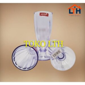 2-406-1.jpg PER 3 PCS GELAS JUS TEH SIRUP KAKI PLASTIK AKRILIK ACRYLIC GJ101 ASVITA GJ 101