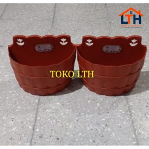 POT GANTUNG / TEMPEL / DINDING EBONY 6359 GREEN LEAF