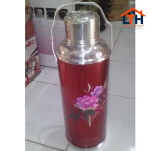 2-549-1.jpg Termos Air Panas Kaleng Merah Kembang RRT Ching Kiang 2L