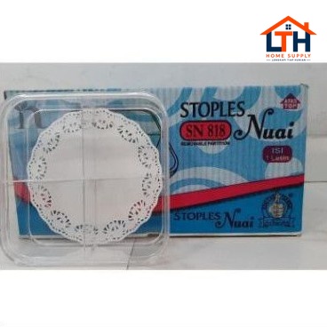 PER 12 PCS TOPLES KUE KERING SEKAT 4 NUAI SN 818 KELER SEGI PLASTIK STOPLES MIKA KUKIS COKLAT SN818