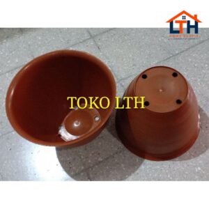 POT TAWON MADU 45 COKLAT / POT BUNGA BESAR / POT TANAMAN PLASTIK