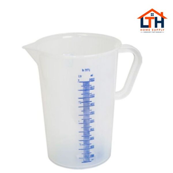 GELAS UKUR / TAKAR / PLASTIK 2000 ml GREEN LEAF / MEASURING CUP