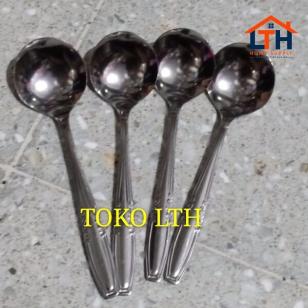 2-603-1.jpg SENDOK SUP STAINLESS (PER 6 PCS) 304 TRIANGLE / SENDOK SAYUR / SINDUK