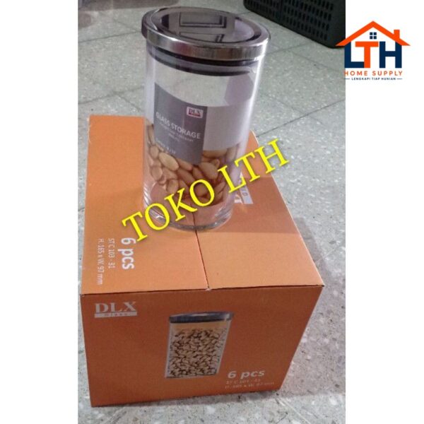 Toples Kaca 880ml Kedap Udara Stainless Seal - Canary B Canister