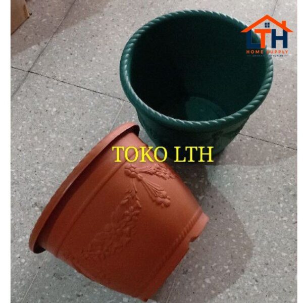 POT PLASTIK GLORY 45 CM WARNA / POT TANAMAN / POT BUNGA
