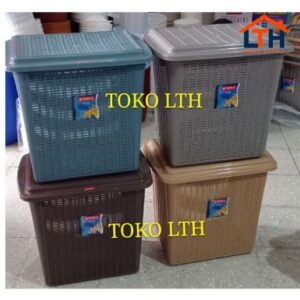 2-628-1.jpg KERANJANG PAKAIAN BAJU KOTOR LAUNDRY BAG STOCK BASKET LION STAR LB6 / KOTAK PENYIMPANAN SERBAGUNA