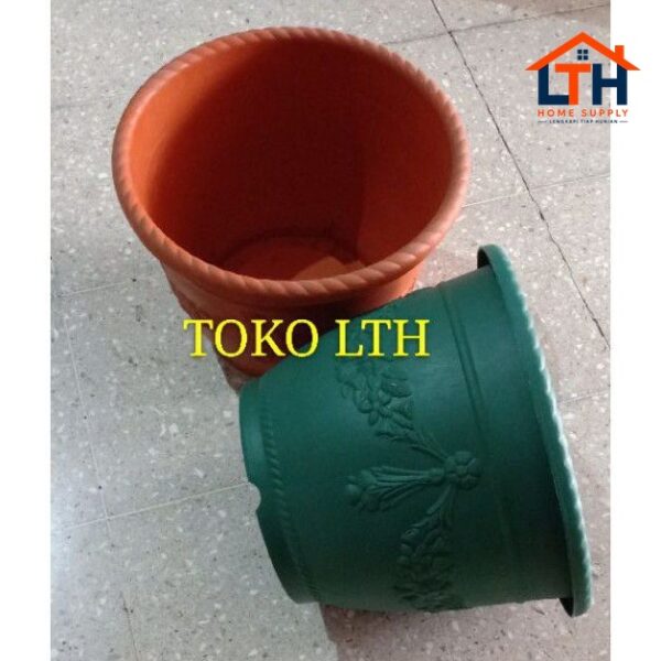 POT PLASTIK GLORY 35 CM WARNA / POT TANAMAN / POT BUNGA