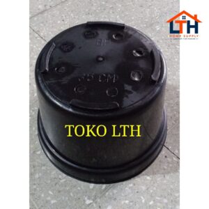 POT HITAM 35 CM POLOS PLASTIK / POT BUNGA / POT TANAMAN