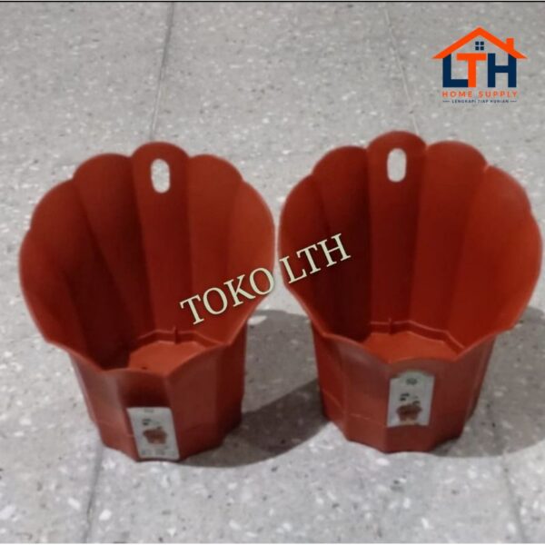 2-658-1.jpg POT GANTUNG / DINDING / TEMPEL AQUILE 6358 GREEN LEAF