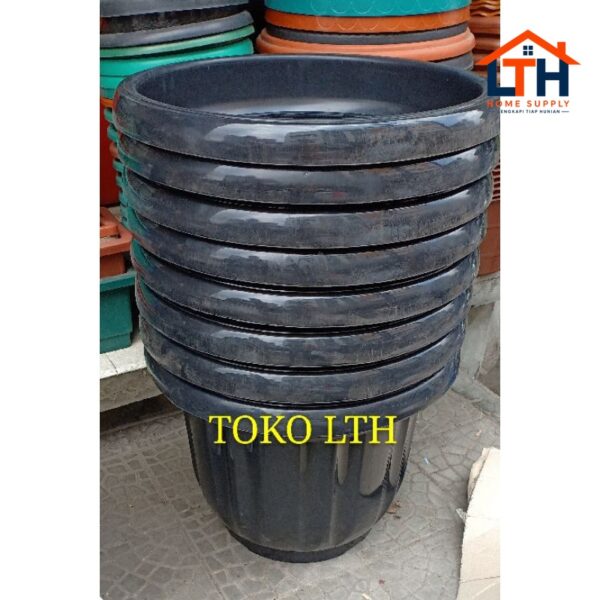 Pot  Ebony 60cm - Hitam