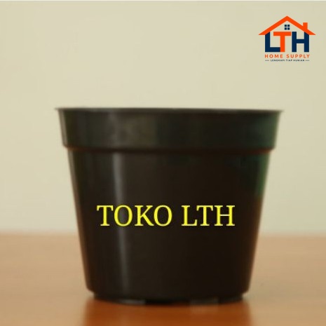 POT HITAM 20 POLOS PLASTIK / POT BUNGA / POT TANAMAN SEMAI BIBIT