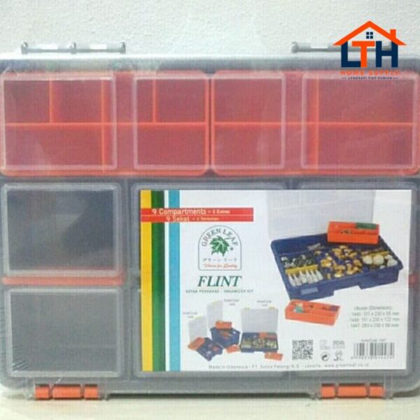 2-689-1.jpg KOTAK PERKAKAS 1447 FLINT ORGANIZER KIT / KOTAK SERBAGUNA / TOOL BOX