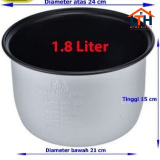 2-692-1.jpg PANCI TEFLON MAGIC COM RICE COOKER 1.8 LITER