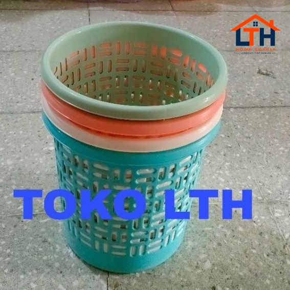 KERANJANG SAMPAH PLASTIK WARNA  / TEMPAT SAMPAH