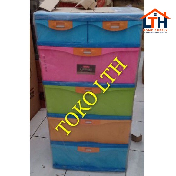 LEMARI STOCKCASE PLASTIK SUSUN 4-PRIMERA CONTAINER SM4-LION STAR PM-8