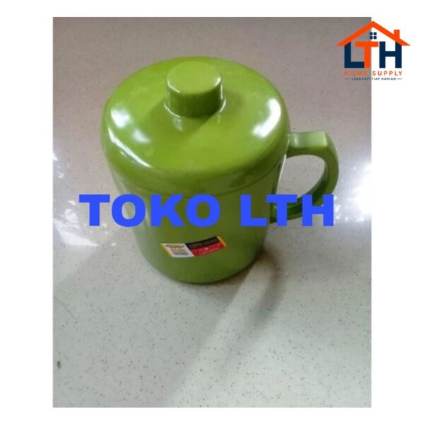 MUG CANGKIR BESAR MELAMINE TUTUP GOLDEN DRAGON B0204 MILAMIN