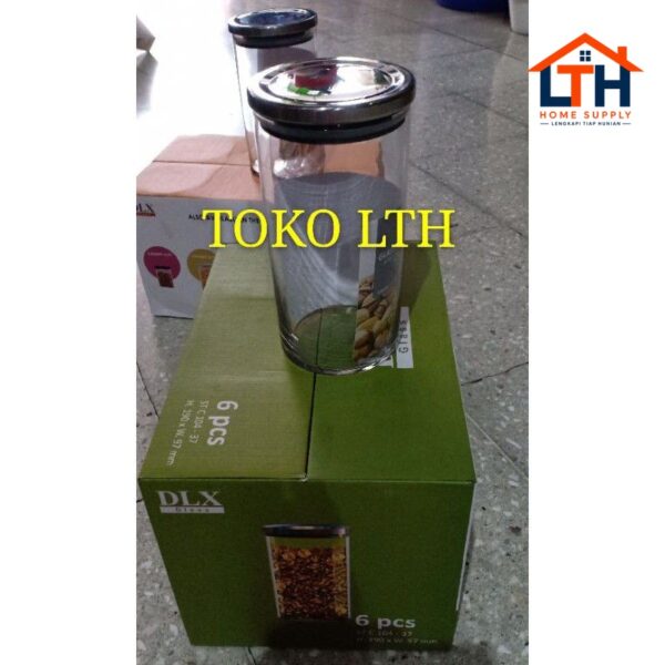 2-749-1.jpg TOPLES JAR KELER KACA BELING 1050 ML STAINLESS CANARY C KEDAP UDARA SEAL CANISTER