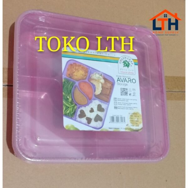 KOTAK MAKANAN AVARO 7557 LUNCH BOX SEKAT 6 OMPRENG MISTING