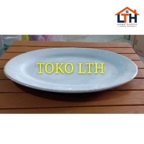 2-758-1.jpg LODOR 14" KERAMIK PIRING SAJI OVAL PORCELAIN