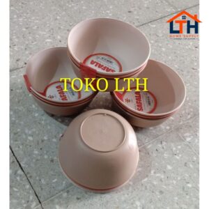 2-774-1.jpg PER 6 PCS MANGKOK PLASTIK 5.5" WARNA / RINGKOK KOBOKAN MANGKUK