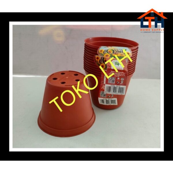 12 PCS POT BIBIT POPURI 10 CM POT BUNGA KECIL 6510 GREEN LEAF POT SEMAI