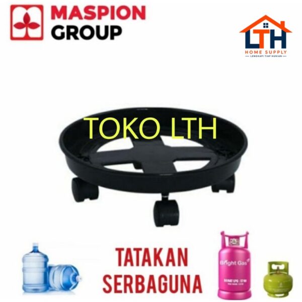 2-808-1.jpg TATAKAN RODA ALAS TROLLEY TABUNG GAS ELPIJI POT GALON MASPION MULTI FUNCTION TRAY