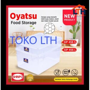 2-813-1.jpg KOTAK TEMPAT DONAT KUE OYATSU SIP 456 S FOOD STORAGE SEALWARE 6.5 LTR SIP456S BOX SERBAGUNA TRANSPARAN SHINPO