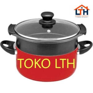 PANCI KUKUSAN MAXIM 24 CM DUTCH OVEN STEAMER VALENTINO DANDANG TEFLON