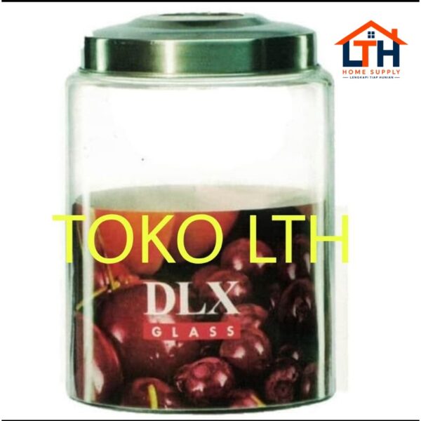 2-834-1.jpg TOPLES KACA ASINAN 3 SEAL 8 LITER DLX GLASS CANISTER JAR MANISAN POLOS