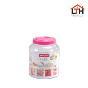 2-84-1.jpg TOPLES PLASTIK / TEMPAT SELAI BULAT 3 LITER HUGO ROUND JAR 100-LION STAR PP-30 KELER KERUPUK l