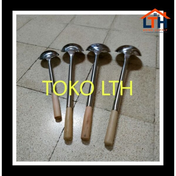2-858-1.jpg SINDUK IRUS CENTONG SAYUR KUAH MIE BASO STAINLESS LADLE SUP