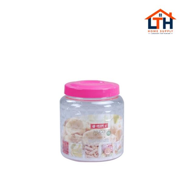 TOPLES PLASTIK / TEMPAT SELAI BULAT 6 LITER HUGO ROUND JAR 103 -LION STAR PP-33 KELER KERUPUK
