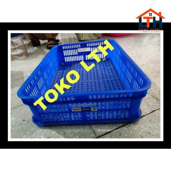 CONTAINER KERANJANG INDUSTRI SERBAGUNA 2212L GREEN LEAF BOX ROTI BUAH 2212 L