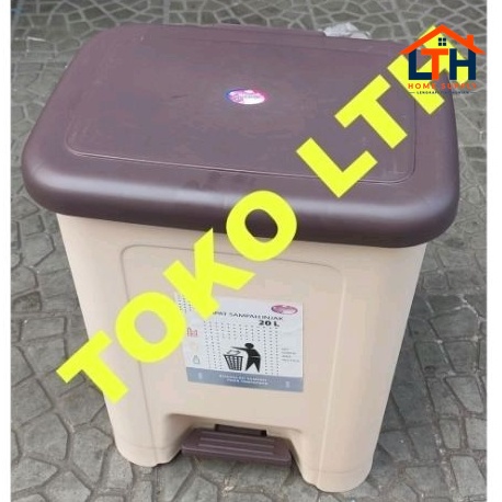 2-868-1.jpg TEMPAT SAMPAH INJAK SEGI 20 LITER LOVENIA KOTAK SAMPAH PERSEGI INJAK STEP ON 20 LTR