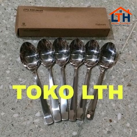 2-902-1.jpg 6PCS SENDOK MAKAN EDELMANN ESSEN DINNER SPOON HOTEL STAINLESS TEBAL 512-03
