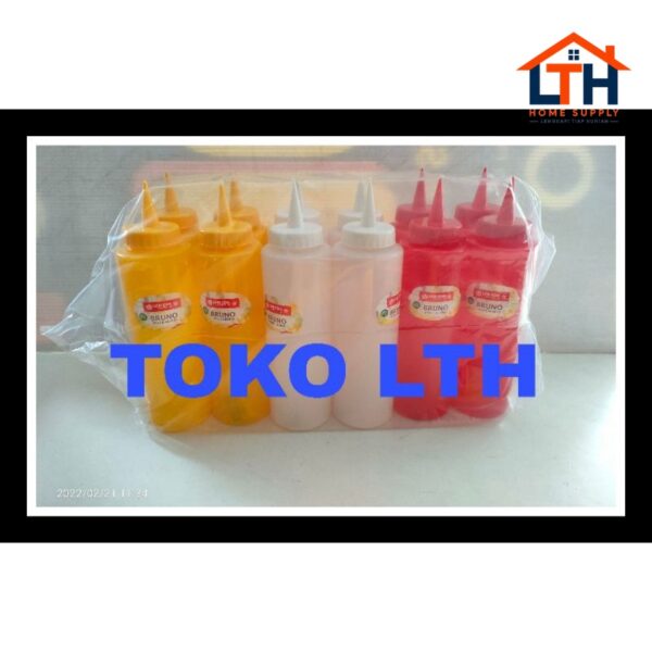 2-906-1.jpg BOTOL SAOS MAYONAISE 425 ML BRUNO SAUCE KEEPER TS54 SAUS KECAP SAMBAL LION STAR