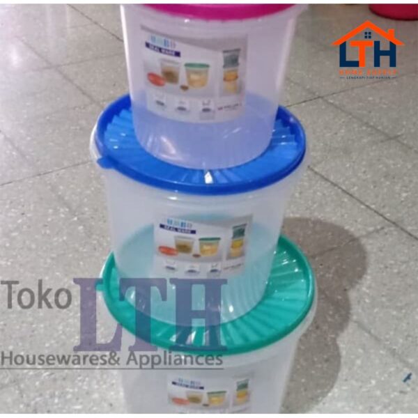 TOPLES PLASTIK 5 LITER KOMET STAR WADAH KERUPUK PEYEK KUE PERMEN SIROP JUMBO SEALWARE 5L