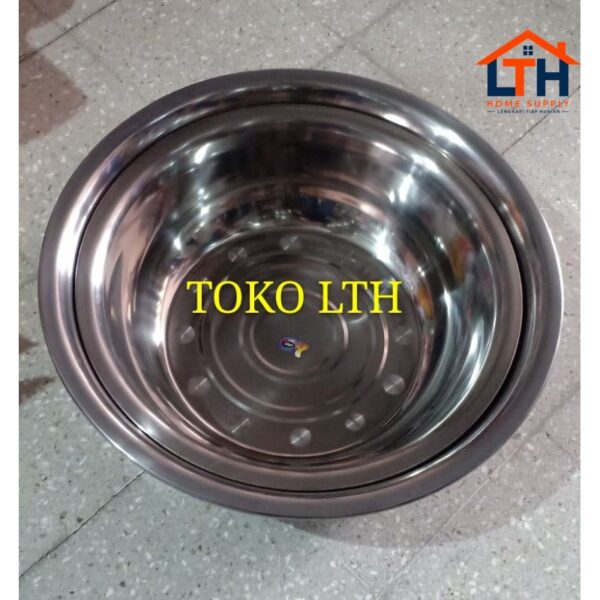 BASKOM STAINLESS BESAR 50 / WASKOM WADAH EMBER MANGKOK JUMBO