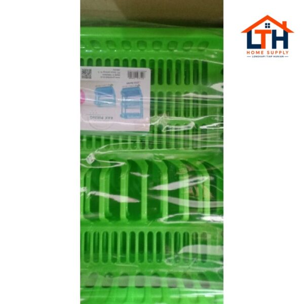 RAK PIRING DENGAN NAMPAN SUSUN 2 EMERALD GREEN LEAF 1712