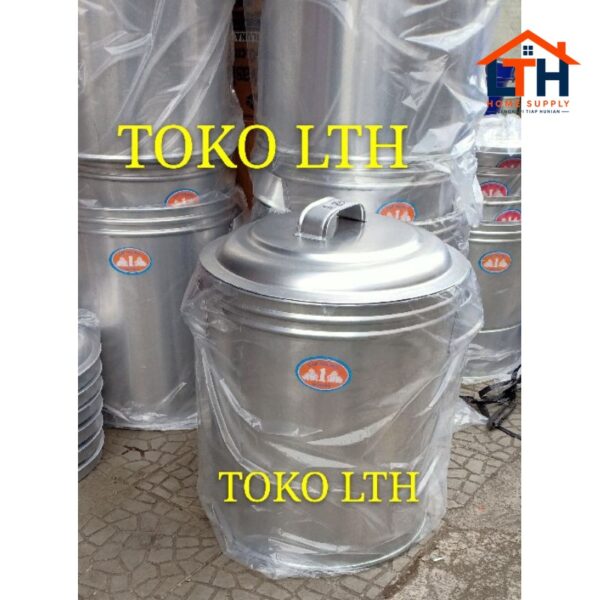 TONG AIR BUBUR POLOS 35 40 45 CM ALUMUNIUM DANDANG BULENG PANCI BESAR EMBER