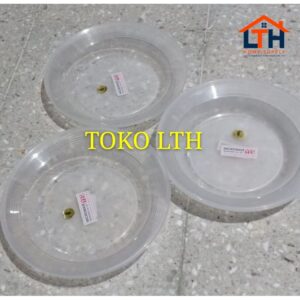 PER 6 PCS PIRING PLASTIK PUTIH TRANSPARAN OWLPLAST