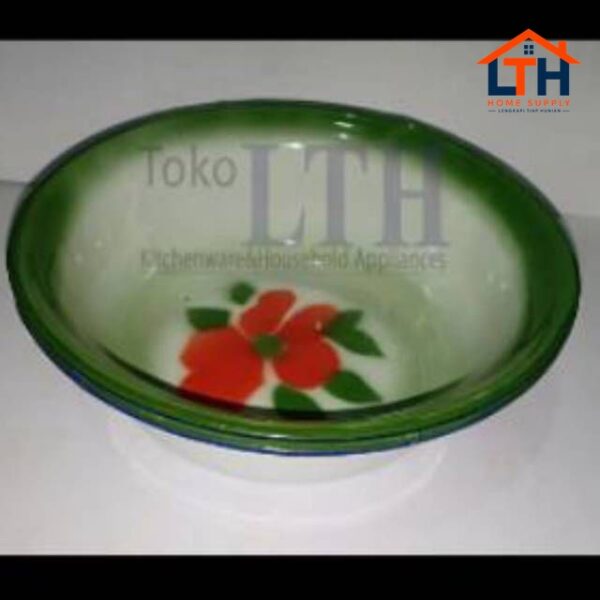 3-160-1.jpg Mangkok Kaleng Enamel Motif Kembang 18cm RRT