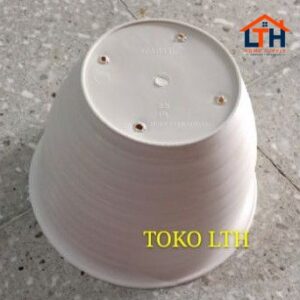 POT TAWON 25 PUTIH / POT BUNGA / POT TANAMAN PUTIH PLASTIK