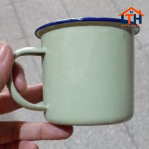 3-24-1.jpg PER 6 PCS CANGKIR KOPI SENG 7 CM POLOS ENAMEL PANCI KALENG GELAS JADUL RRT 7CM