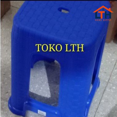 3-244-1.jpg KURSI PLASTIK / BANGKU BASO SEGI / SATIN HIGH STOOL-LION STAR G24