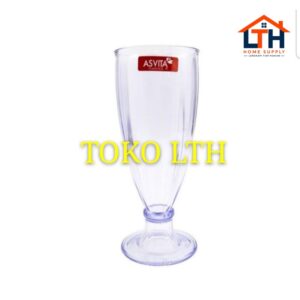 3-256-1.jpg PER 3 PCS GELAS JUS TEH SIRUP KAKI PLASTIK AKRILIK ACRYLIC GJ101 ASVITA GJ 101
