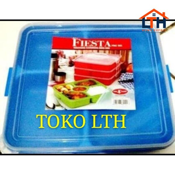3-262-1.jpg Rantang Segi 3Susun Plastik Fiesta Box - Owl Plast